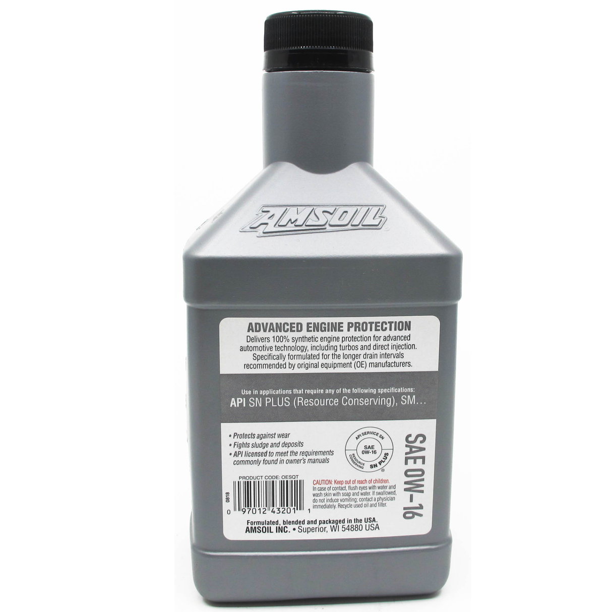 AMSOIL 0W-16 OE Series Fully Synthetic Engine Oil (OES)