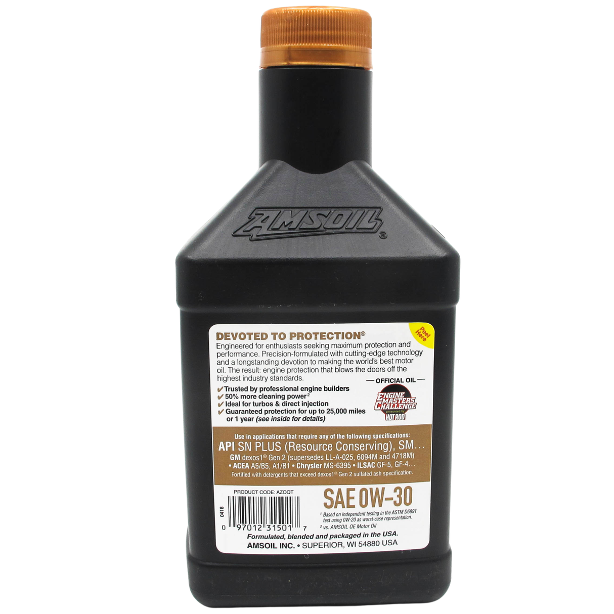 AMSOIL Signature Series 0W-30 Fully Synthetic Engine Oil