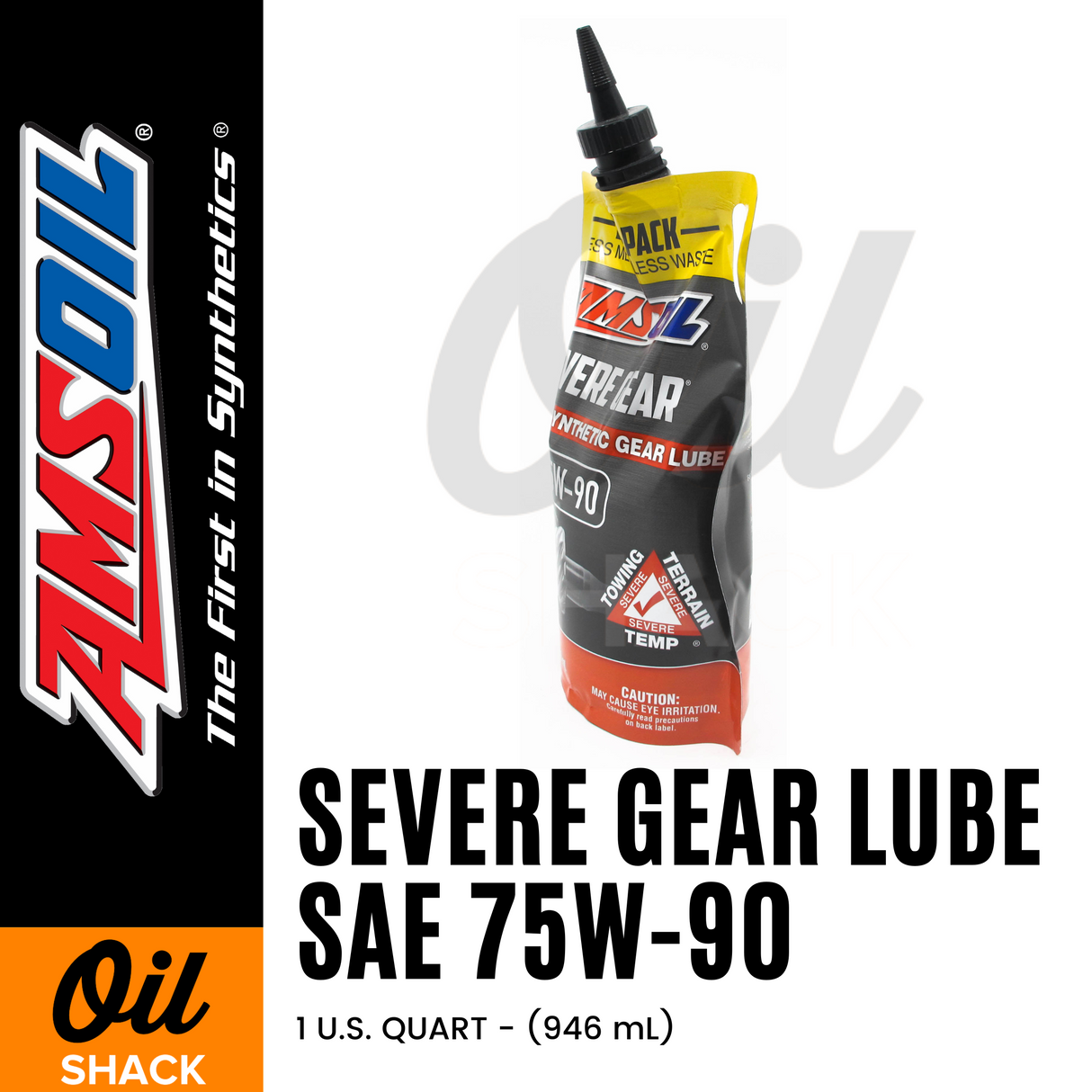 AMSOIL 75W90 SEVERE GEAR LUBE FULLY SYNTHETIC (1 QUART)