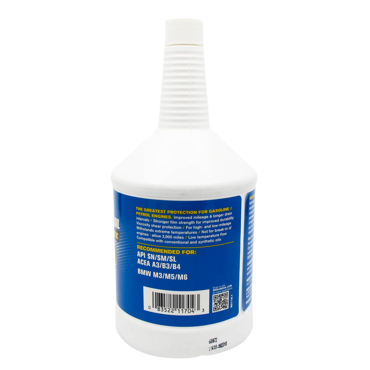 RED LINE 10W60 MOTOR OIL (1 QUART)