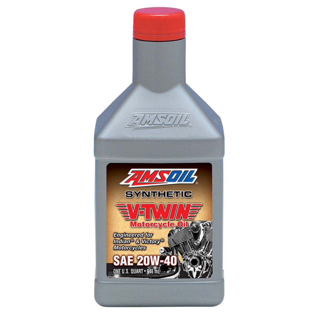 AMSOIL 20W-40 V-Twin Fully Synthetic Engine Oil