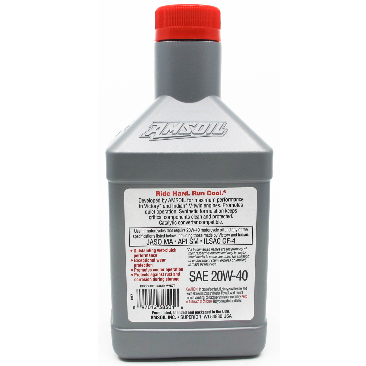 AMSOIL 20W-40 V-Twin Fully Synthetic Engine Oil