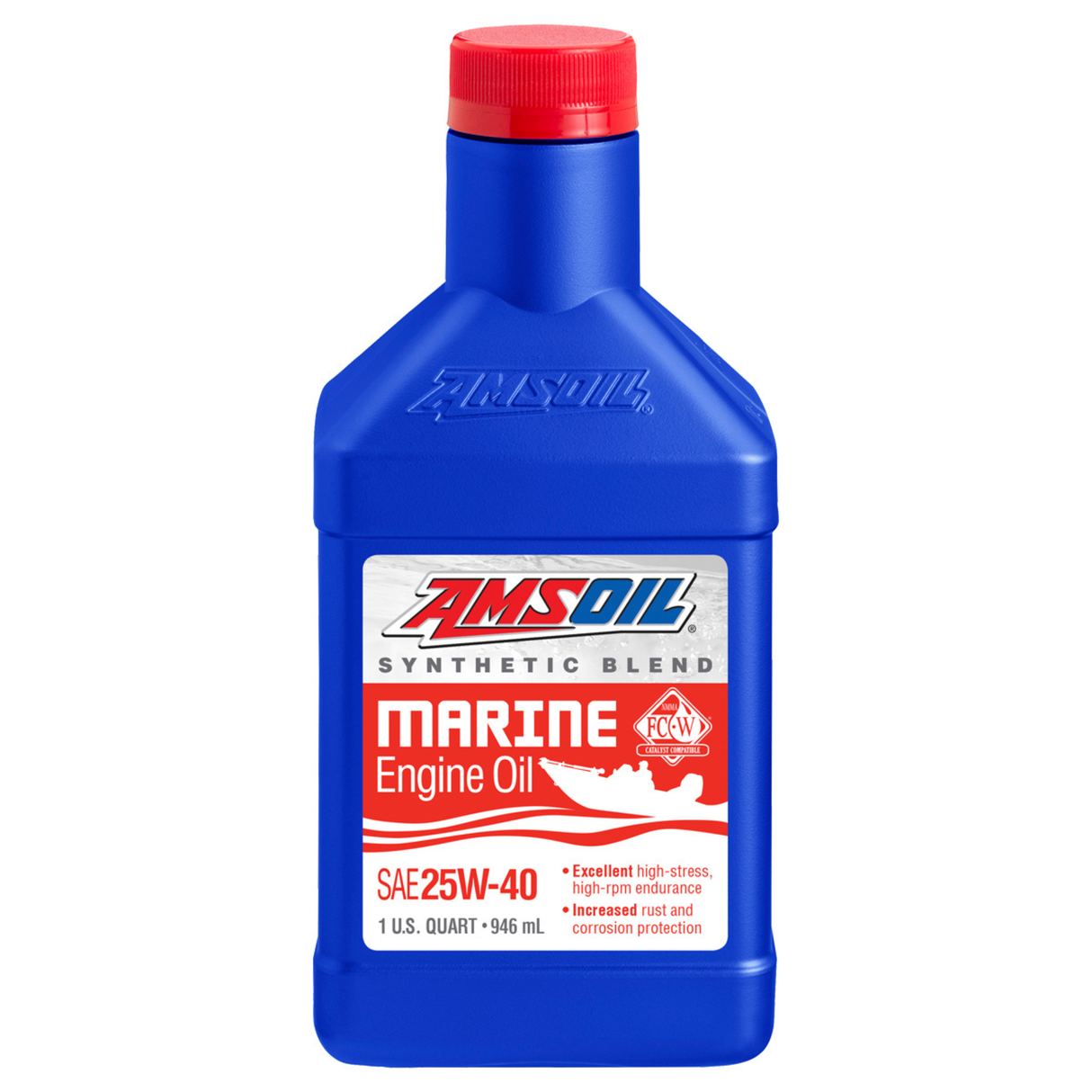 AMSOIL 25W-40 Marine Semi-Synthetic Engine Oil (WCM)