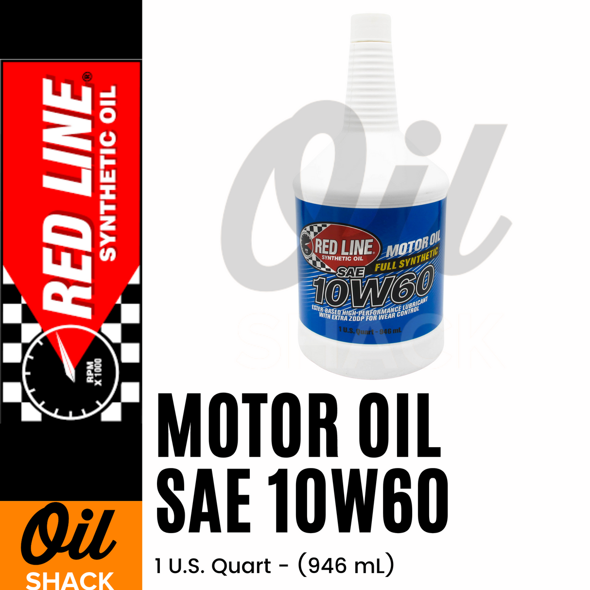 RED LINE 10W60 MOTOR OIL (1 QUART)