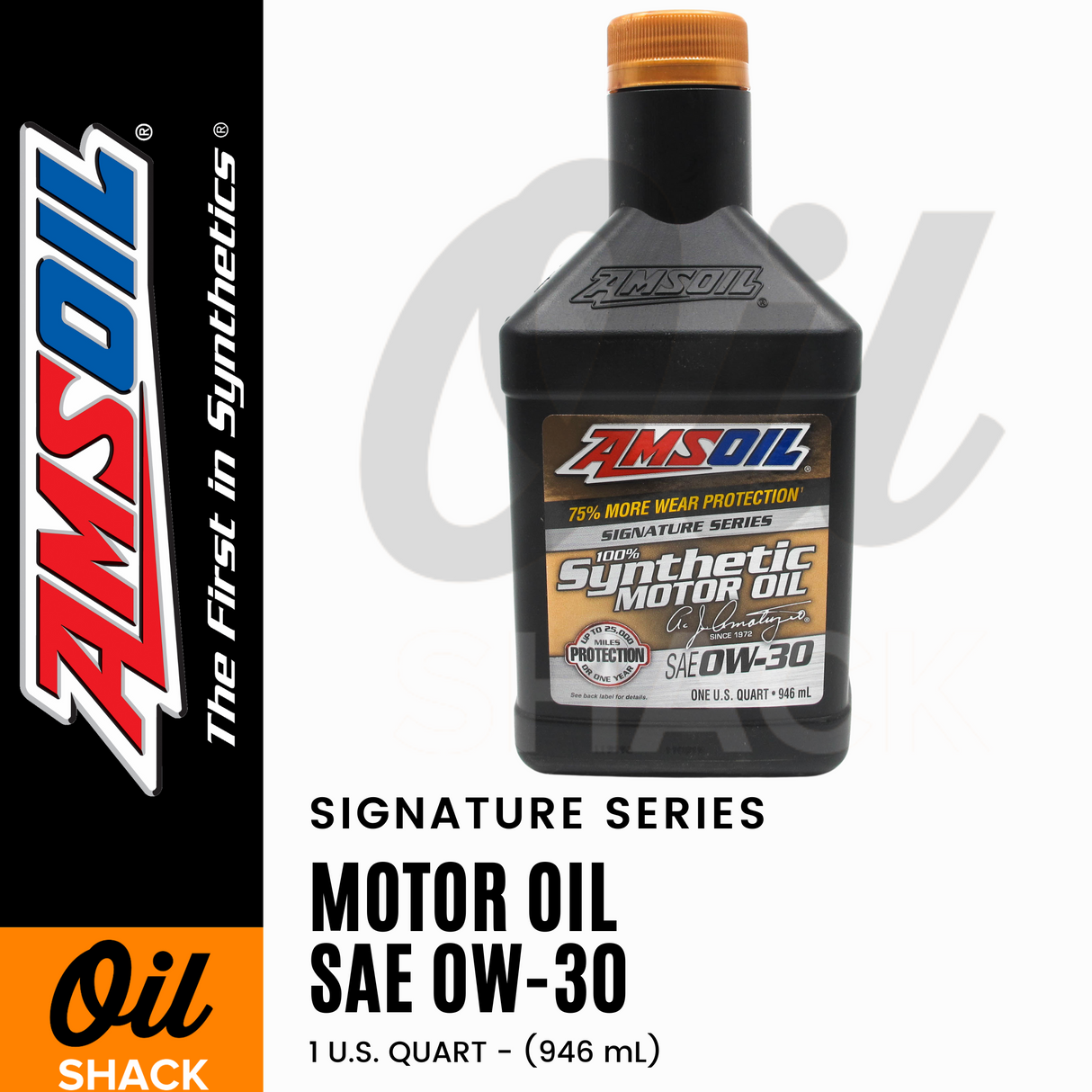 AMSOIL 0W30 SIGNATURE SERIES ENGINE OIL FULLY (1 QUART)