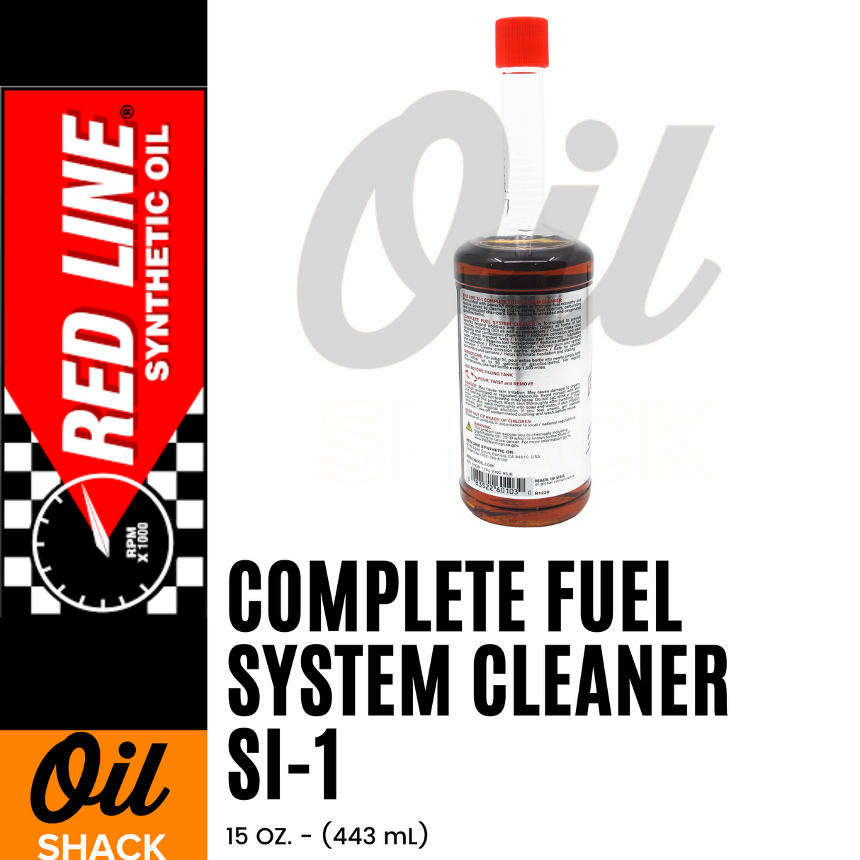 RED LINE SI-1 COMPLETE FUEL SYSTEM CLEANER 15 OZ