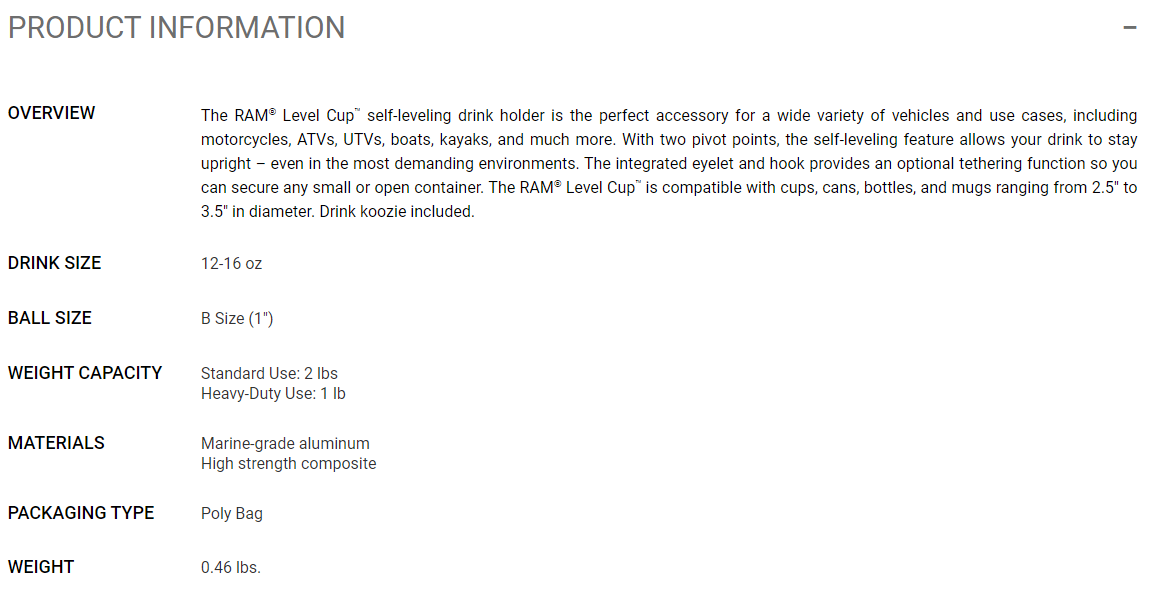 RAM MOUNTS RAM-B-132BU