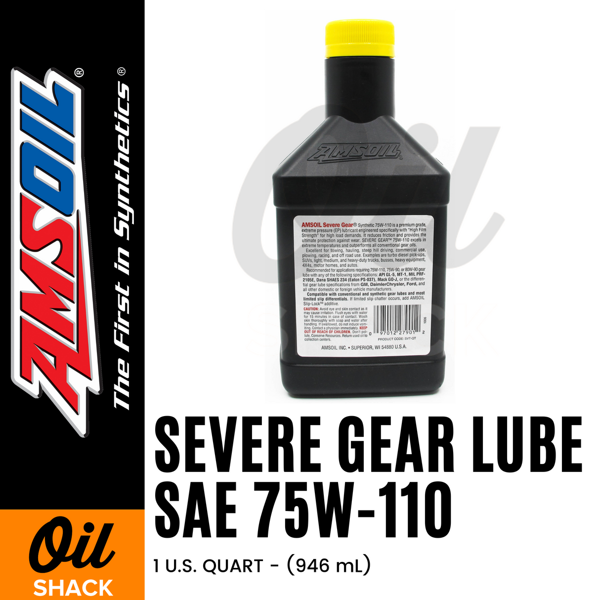 AMSOIL 75W110 SEVERE GEAR LUBE FULLY SYNTHETIC (1 QUART)