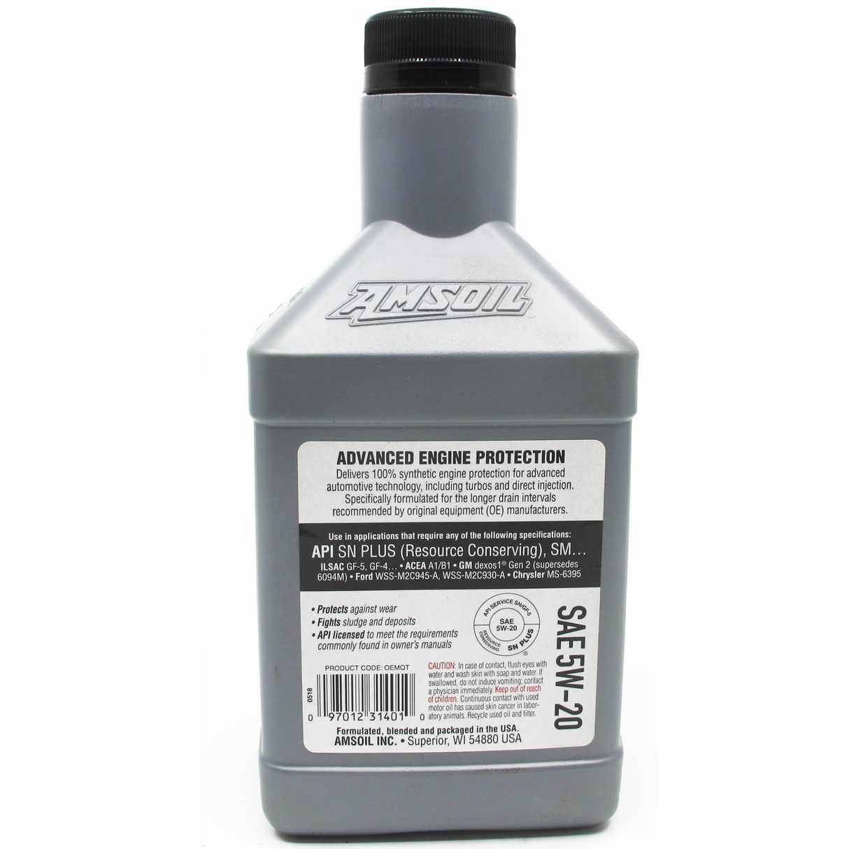 AMSOIL 5W-20 OE Series Fully Synthetic Engine Oil