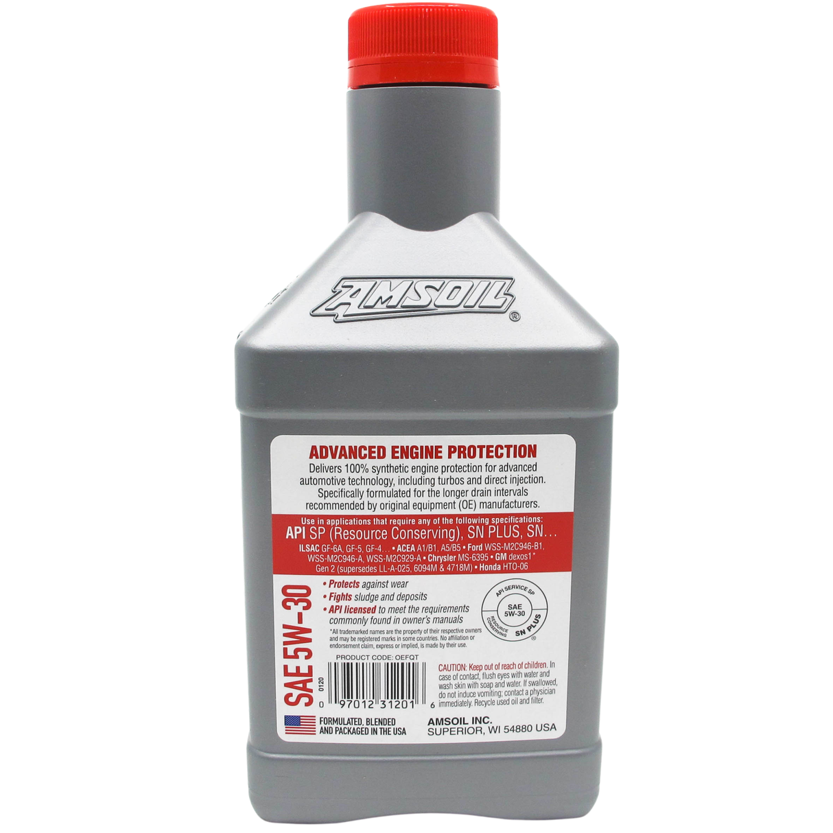 AMSOIL 5W-30 OE Series Fully Synthetic Engine Oil (OEF)