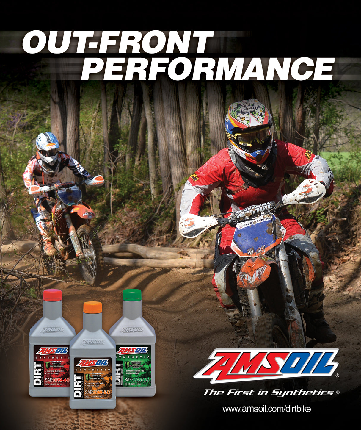 AMSOIL 10W50 DIRT BIKE ENGINE OIL FULLY SYNTHETIC (1 QUART)