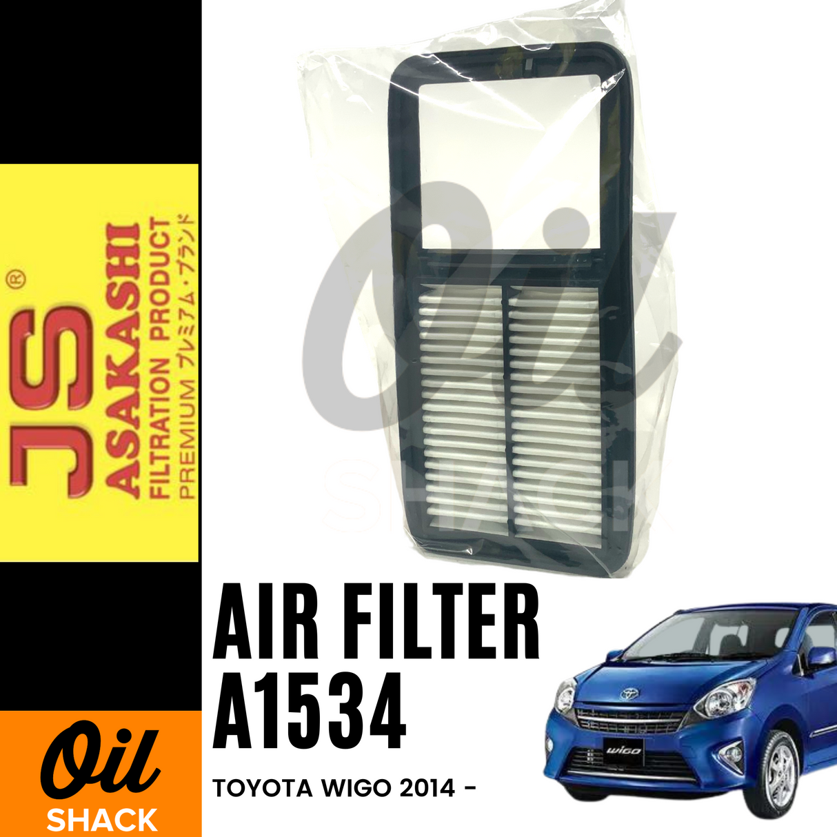 JS ASAKASHI A1534 AIR FILTER (For TOYOTA WIGO 2014-)