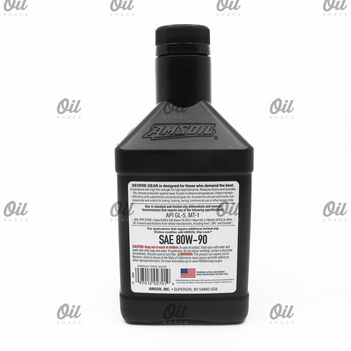 AMSOIL 80W90 SEVERE GEAR LUBE FULLY SYNTETHIC (1 QUART)