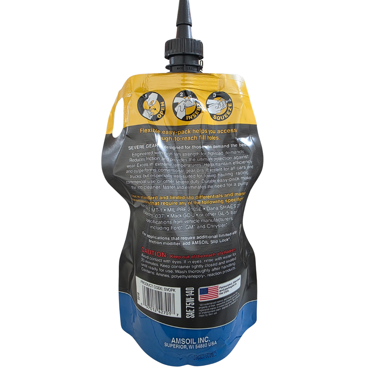 AMSOIL 75W140 SEVERE GEAR LUBE FULLY (1 QUART)