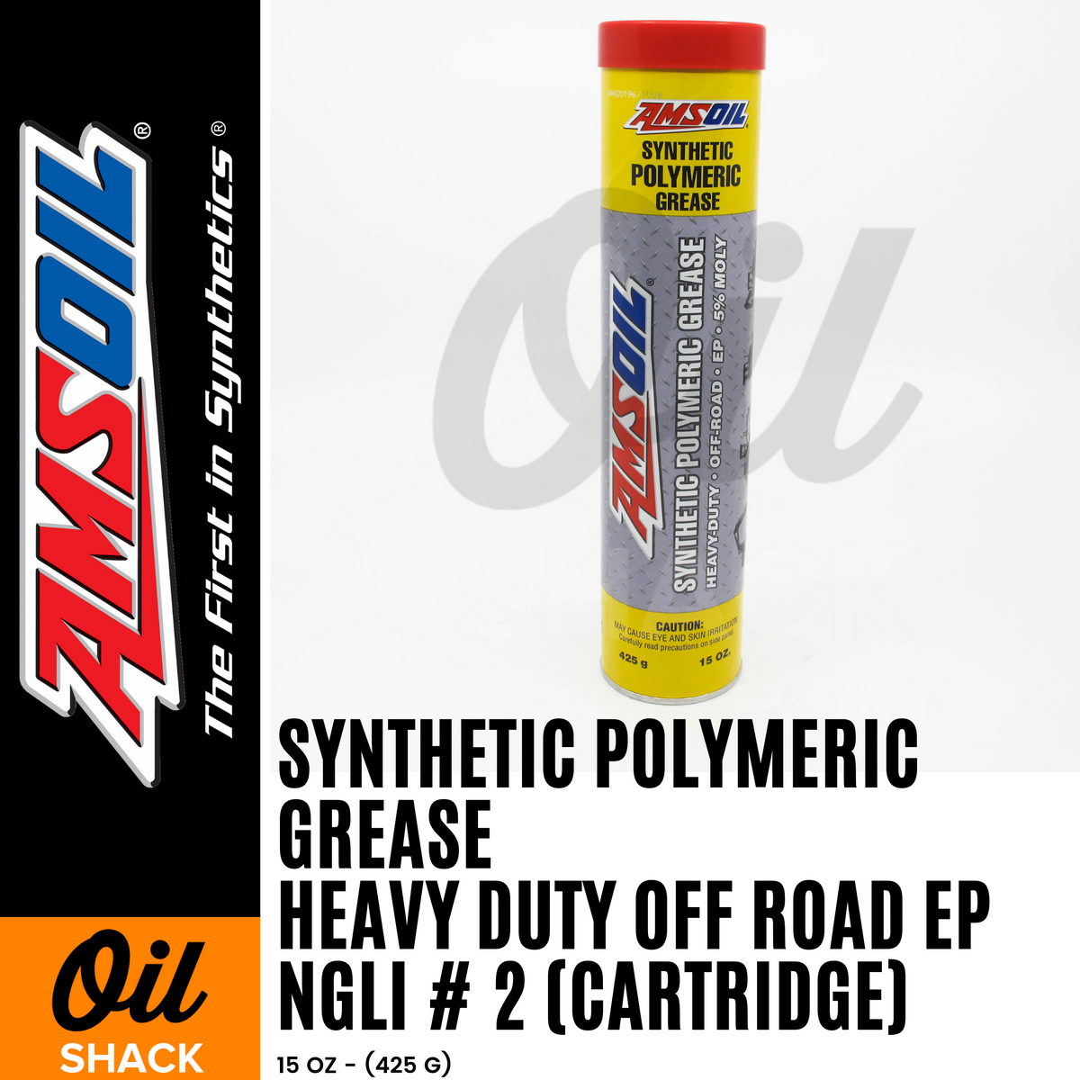 AMSOIL Polymeric OffRoad Grease NGLI 2 Synthetic (15oz Cartrdige) Oil Shack