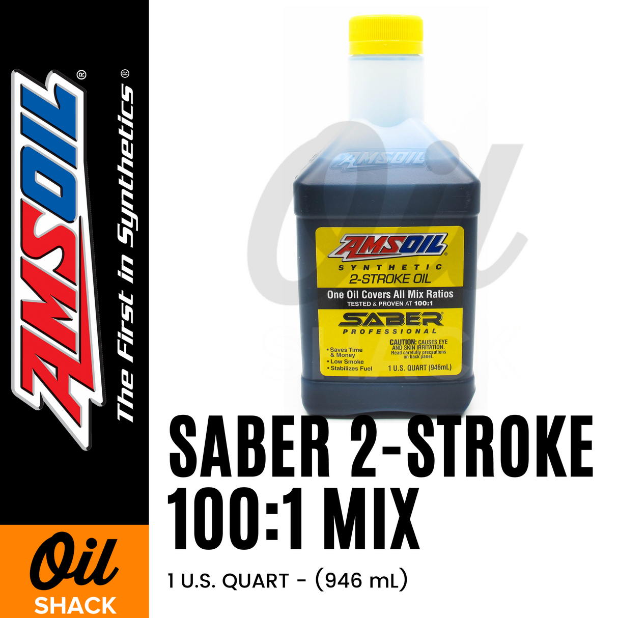 AMSOIL SABER 2 STROKE FULLY SYNTHETIC 100:1 MIX (1 QUART)
