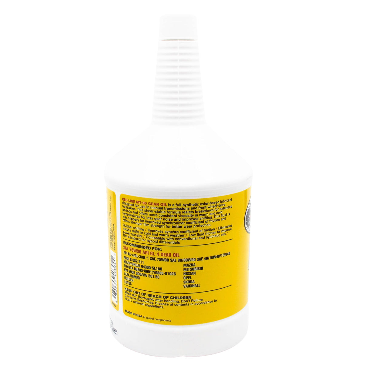 RED LINE MT-90 75W90 GL-4 GEAR OIL | 1 QUART