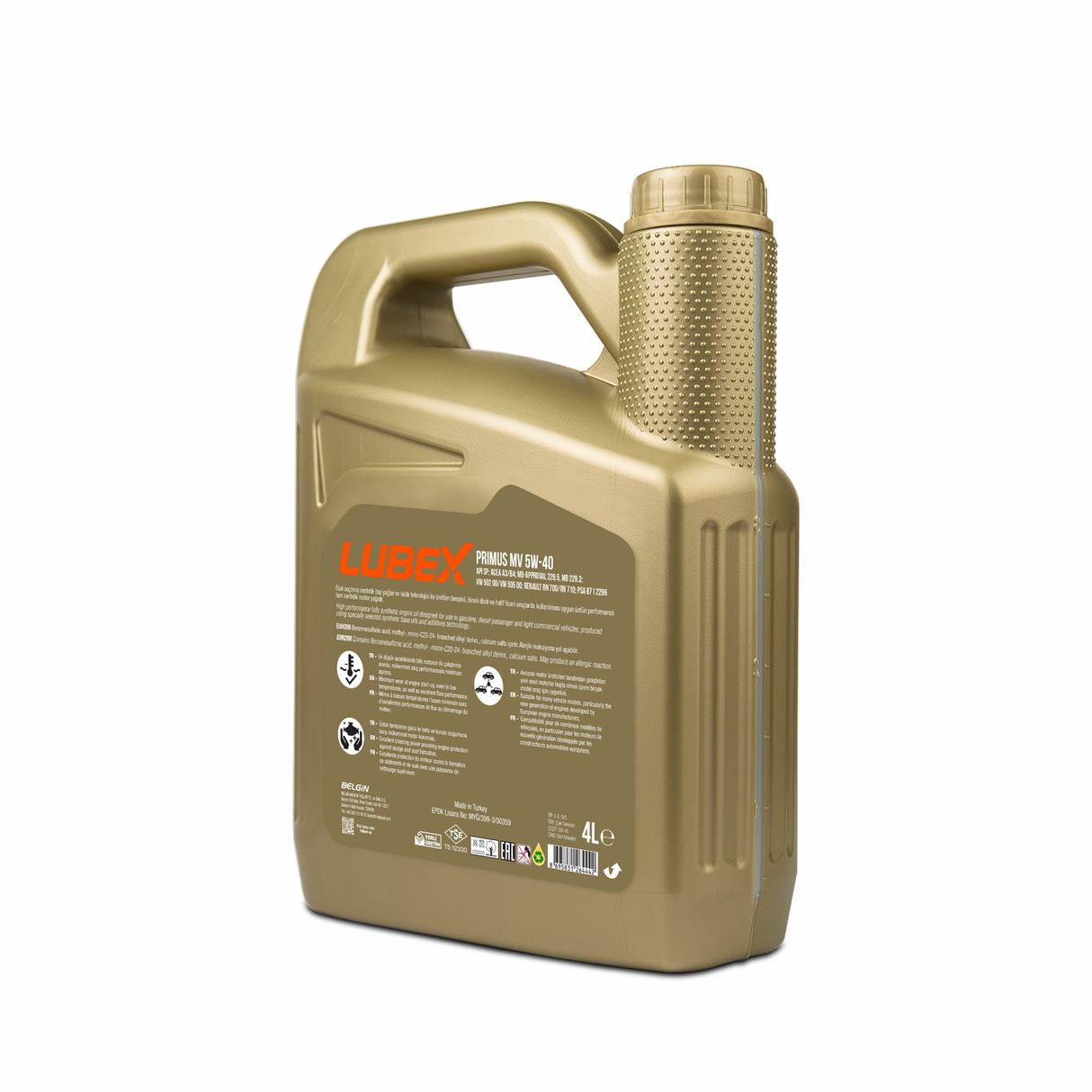 LUBEX | PRIMUS MV 5W-40 | FULLY SYNTHETIC MOTOR OIL
