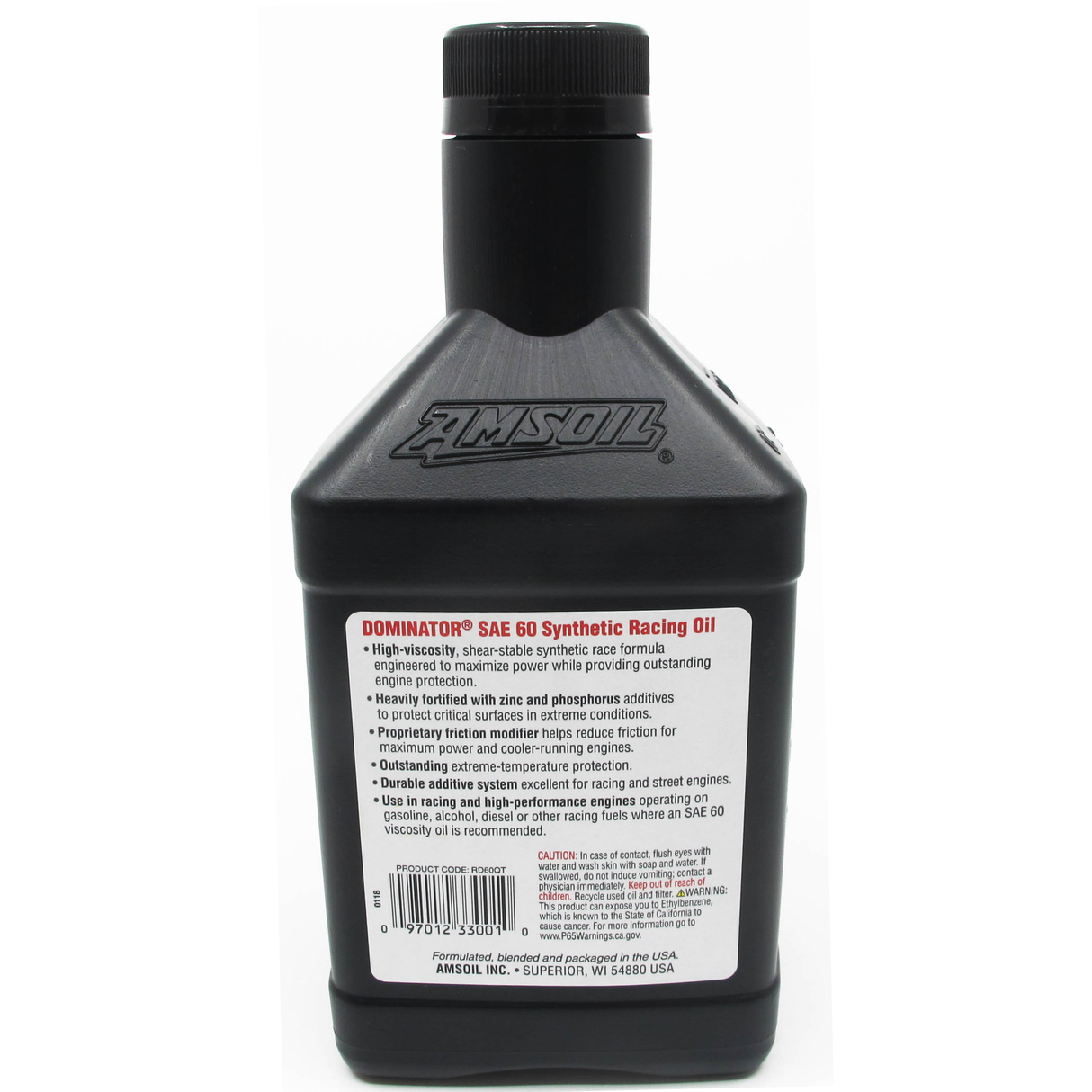 AMSOIL SAE 60 DOMINATOR ENGINE OIL FULLY SYNTHETIC (1 QUART)
