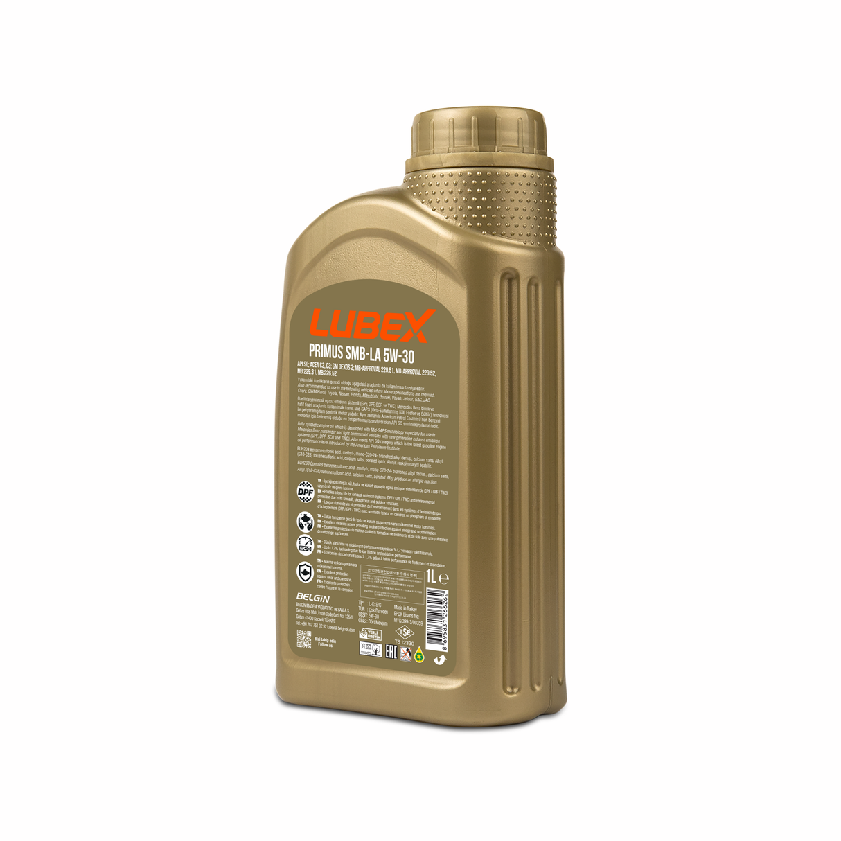 LUBEX | PRIMUS SMB-LA 5W-30 | FULLY SYNTHETIC MOTOR OIL