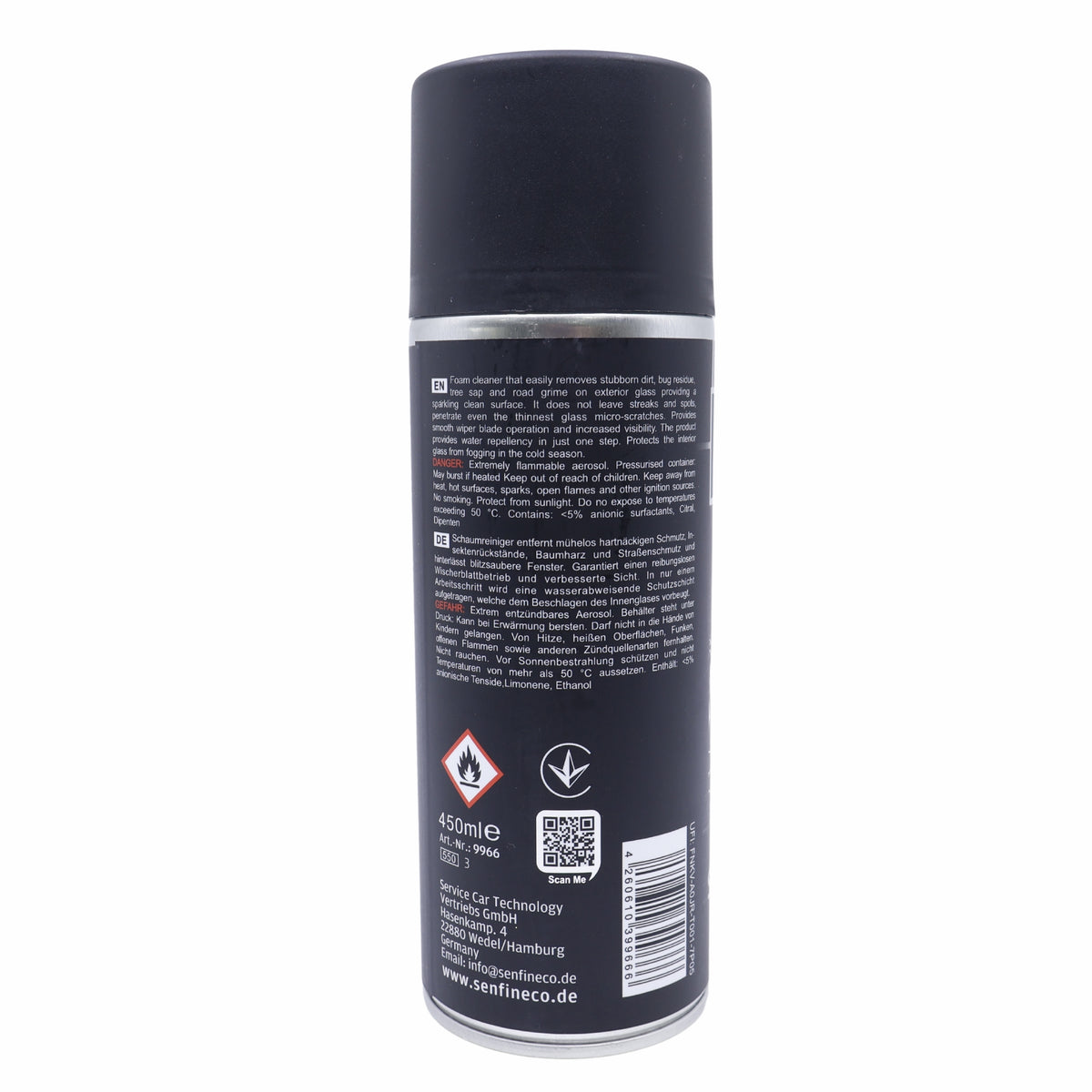 SENFINECO 9966 Glass Foam Cleaner 450ml