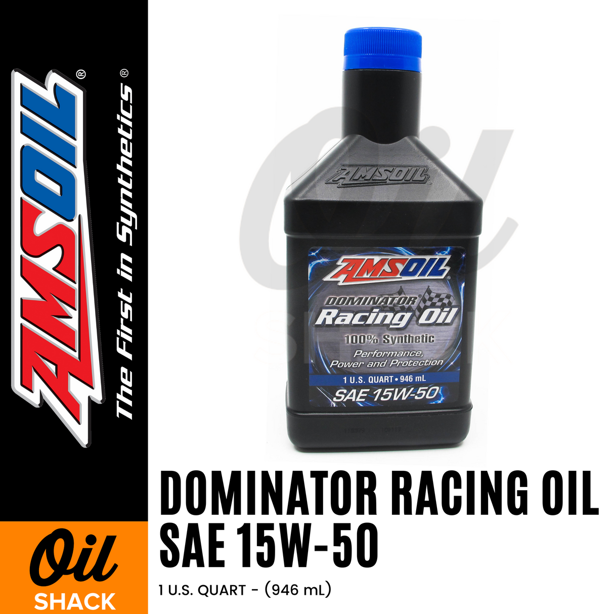 AMSOIL 15W50 DOMINATOR ENGINE OIL FULLY SYNTHETIC (1 QUART)