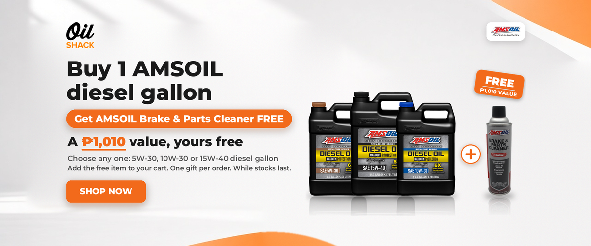 Buy an AMSOIL diesel gallon, get a FREE Brake & Parts Cleaner