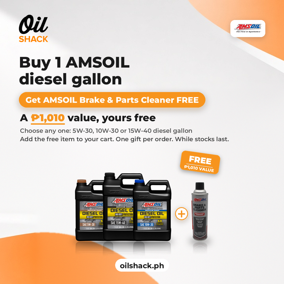 Buy an AMSOIL diesel gallon, get a FREE Brake & Parts Cleaner