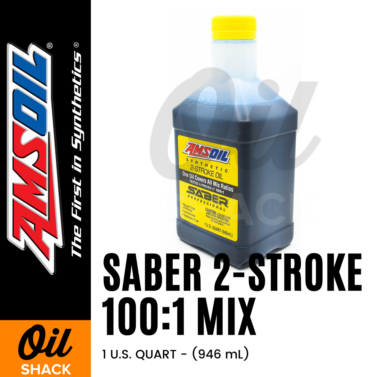 AMSOIL SABER 2 STROKE FULLY SYNTHETIC 100:1 MIX (1 QUART)