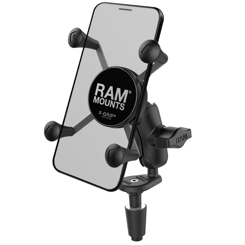 RAM MOUNTS | RAM-B-176-A-UN7U | X-Grip® Phone Holder with Motorcycle Fork Stem Base