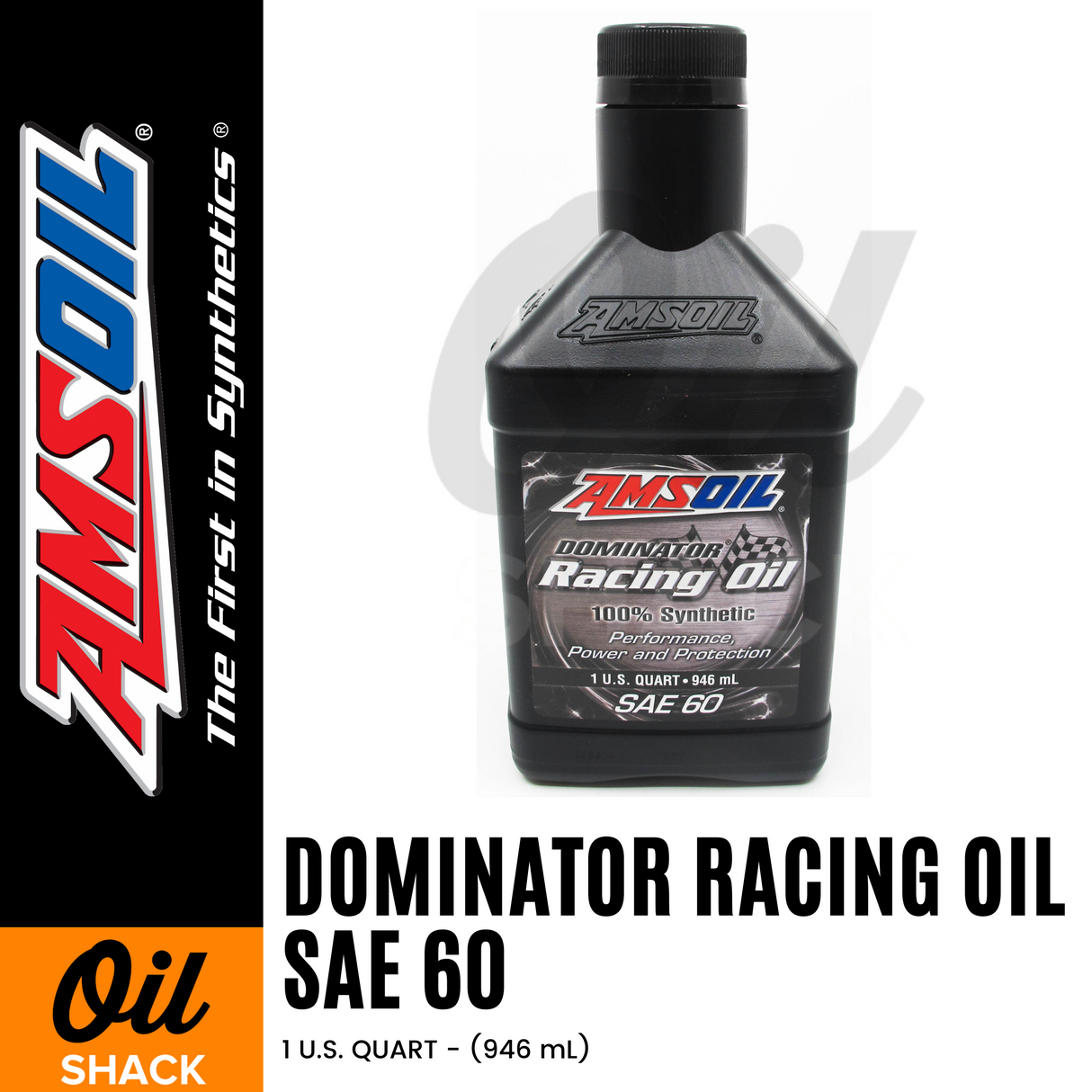 AMSOIL SAE 60 DOMINATOR ENGINE OIL FULLY SYNTHETIC (1 QUART)
