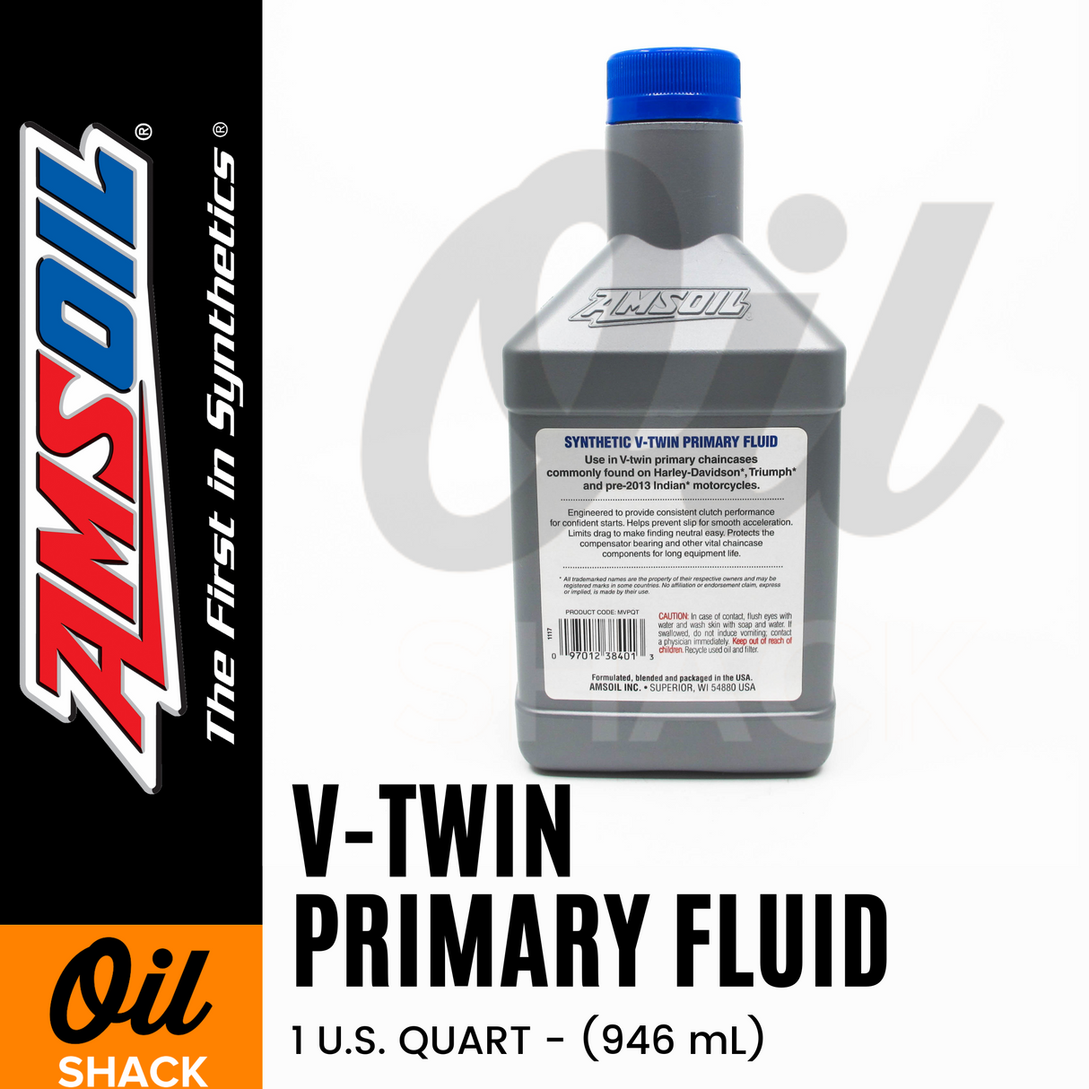 AMSOIL PRIMARY FLUID V-TWIN FULLY SYNTHETIC (1 QUART)