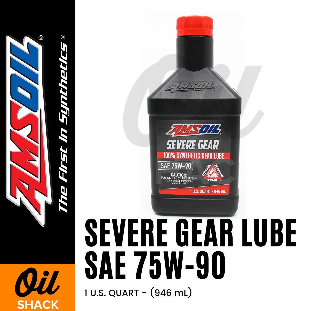 AMSOIL 75W90 SEVERE GEAR LUBE FULLY SYNTHETIC (1 QUART)