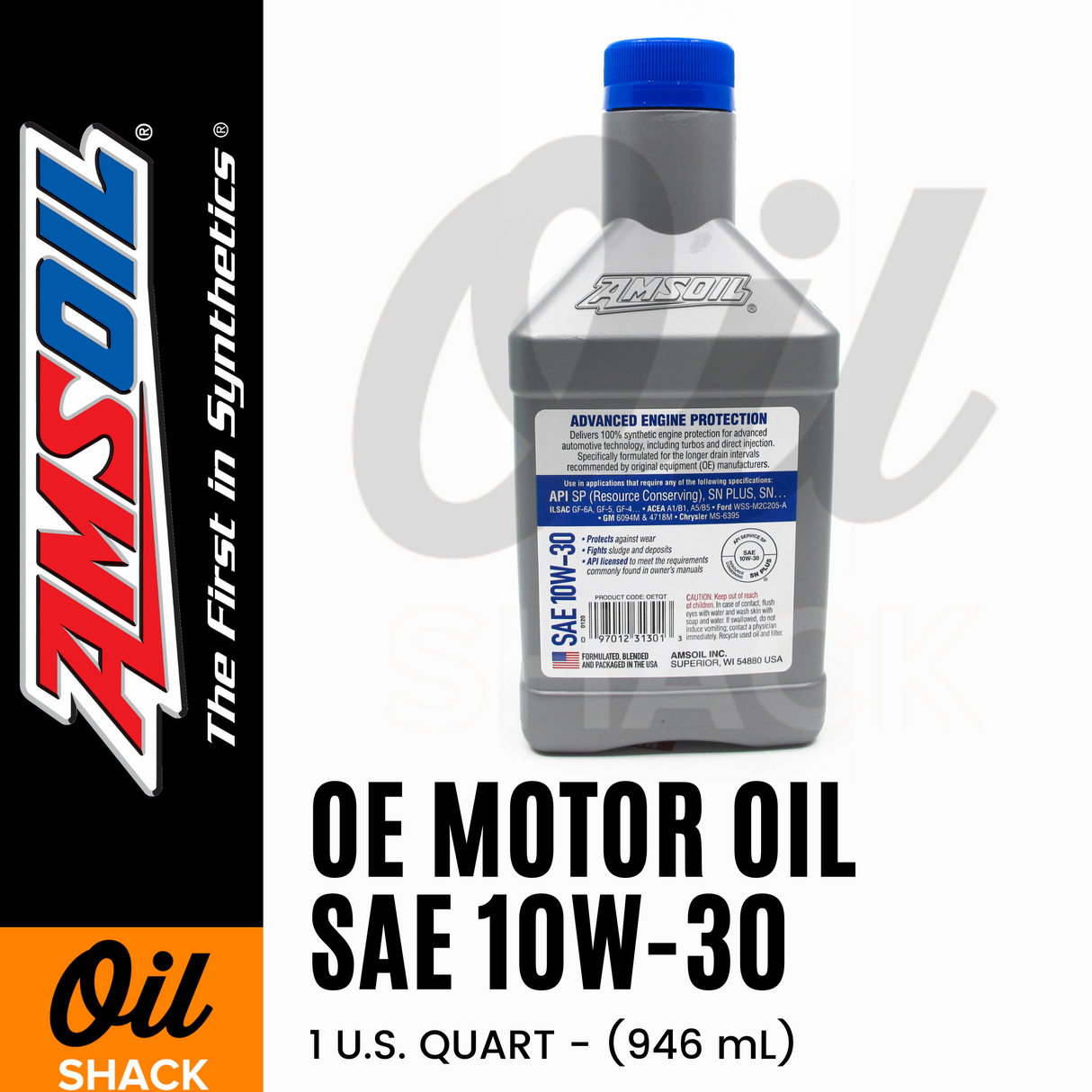 AMSOIL 10W30 OE SERIES ENGINE OIL FULLY SYNTHETIC (1 QUART)