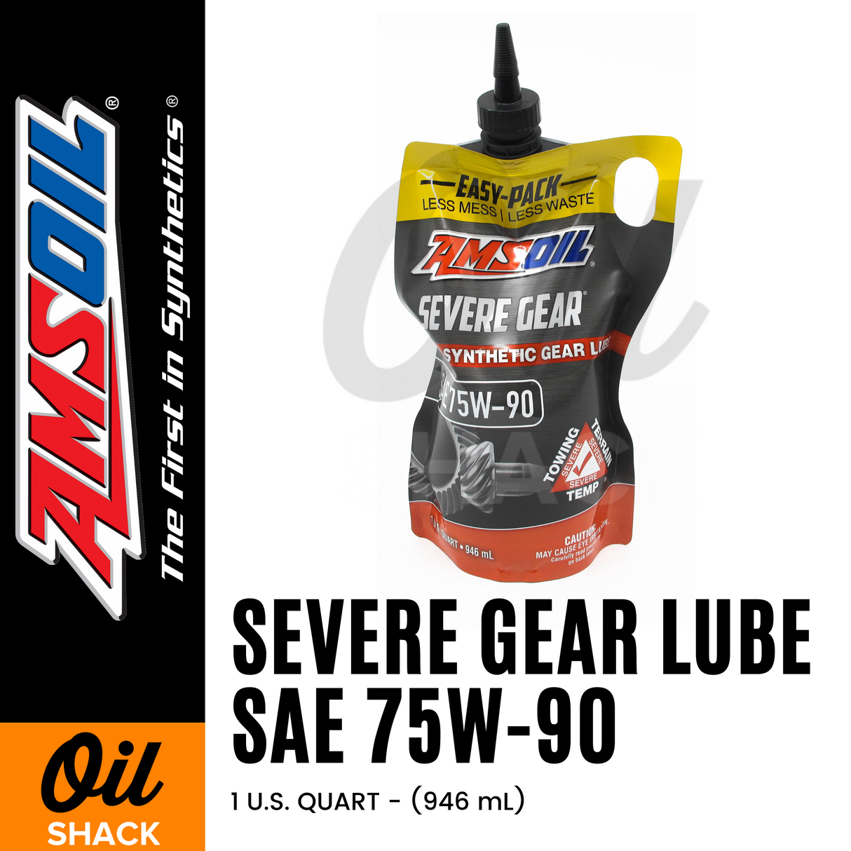 AMSOIL 75W90 SEVERE GEAR LUBE FULLY SYNTHETIC (1 QUART)