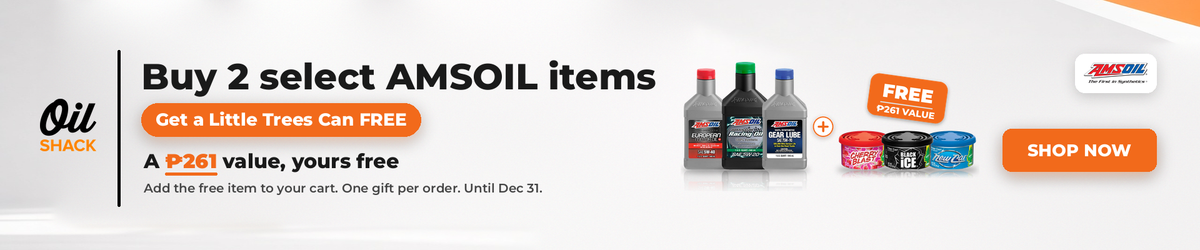 Buy 2 select AMSOIL items, get a Little Trees Can FREE