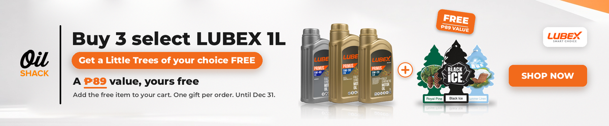 Buy 3 select LUBEX 1L, get a Little Trees of your choice FREE