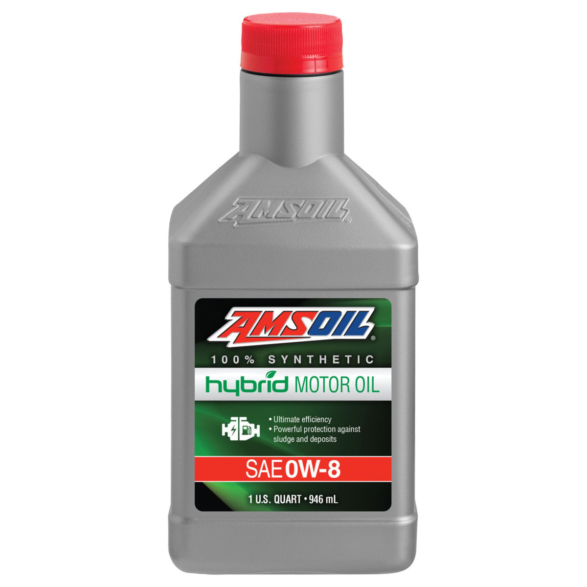 AMSOIL 0W-8 Hybrid Series Fully Synthetic Engine Oil (HE08)