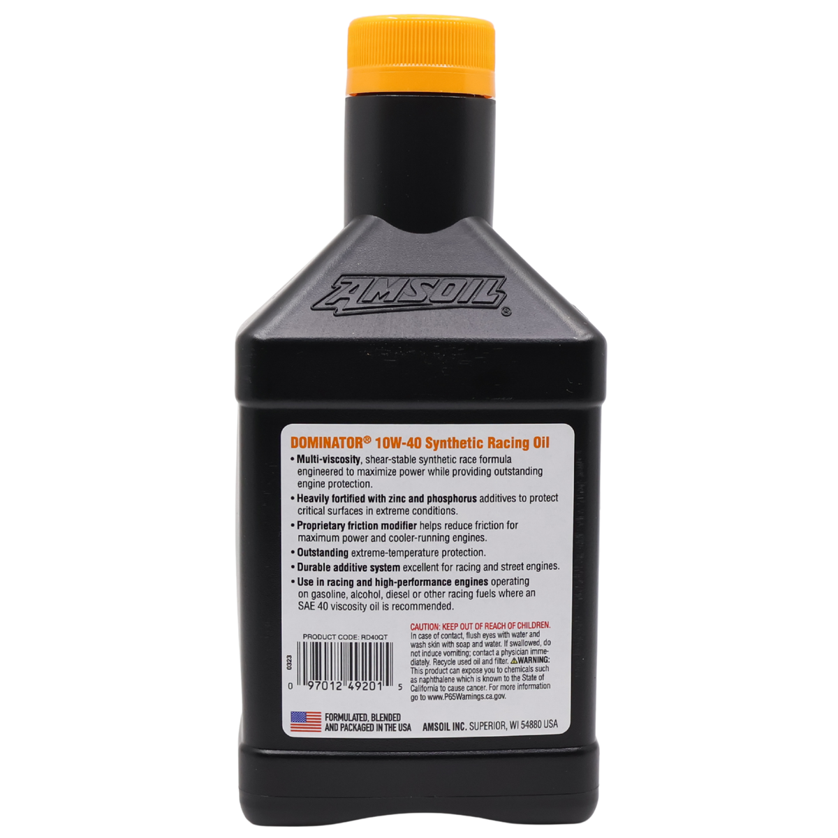AMSOIL DOMINATOR 10W-40 Fully Synthetic Engine Oil (RD40)