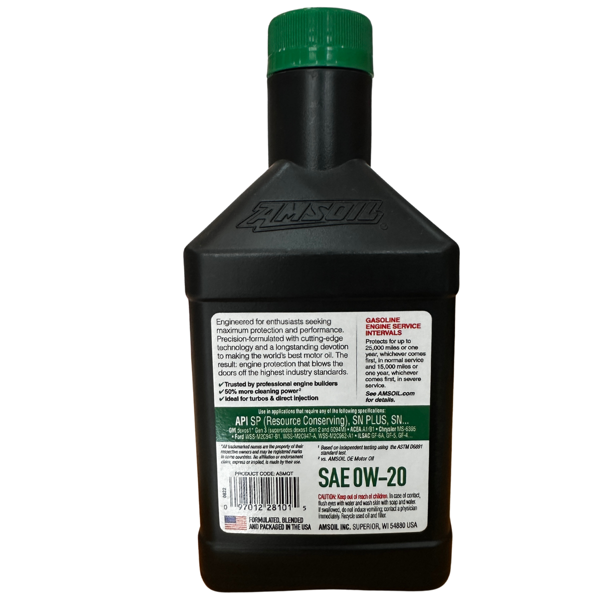 AMSOIL Signature Series 0W-20 Fully Synthetic Engine Oil (ASM)
