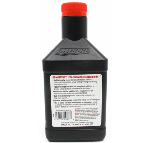 AMSOIL DOMINATOR 10W-30 Fully Synthetic Engine Oil