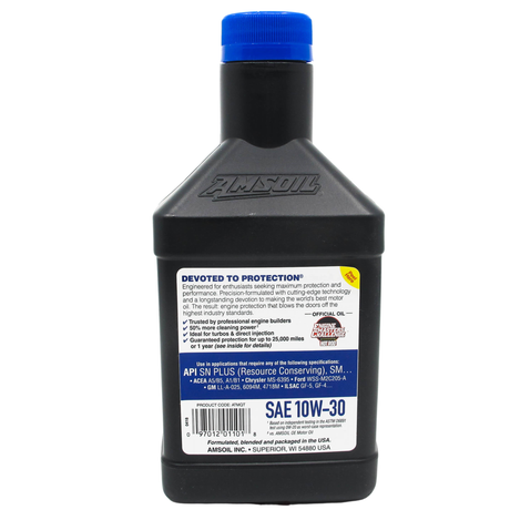 AMSOIL Signature Series 10W-30 Fully Synthetic Engine Oil