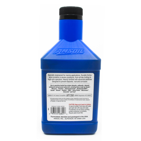 AMSOIL 10W-40 Marine 4-Stroke Formula Fully Synthetic Engine Oil (WCF)