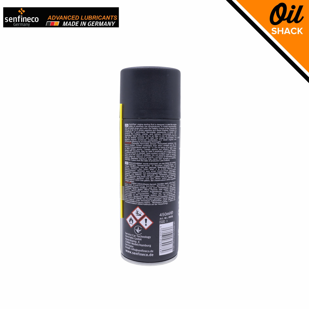 SENFINECO 9978 Quickstart Starting Fluid 450ml