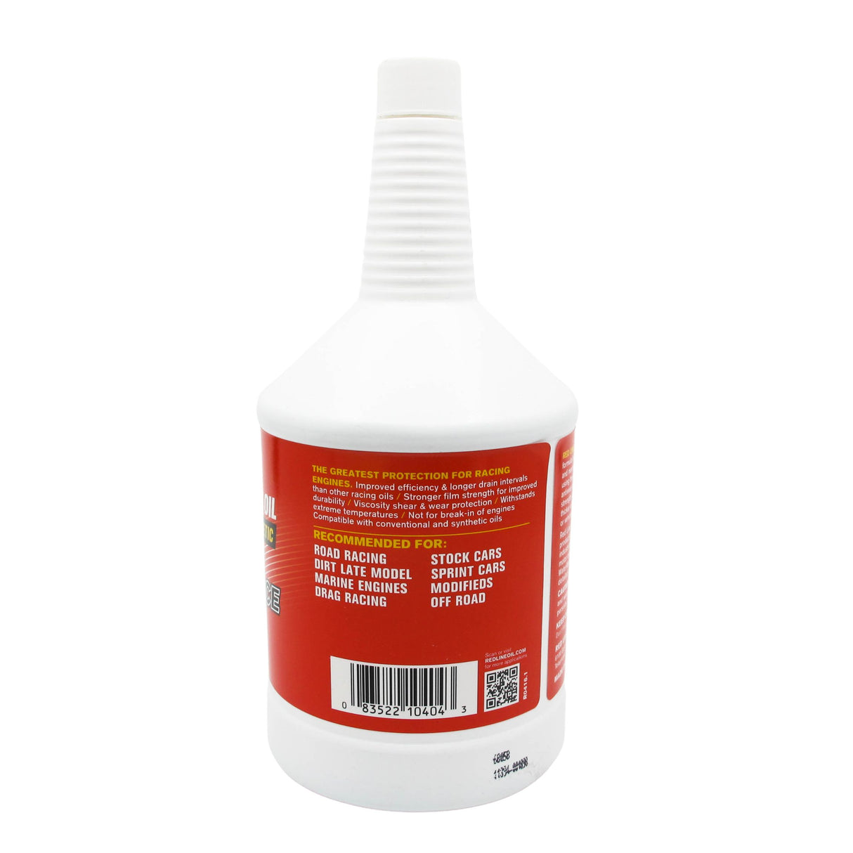 RED LINE 40WT RACE OIL 15W40 (1 QUART)