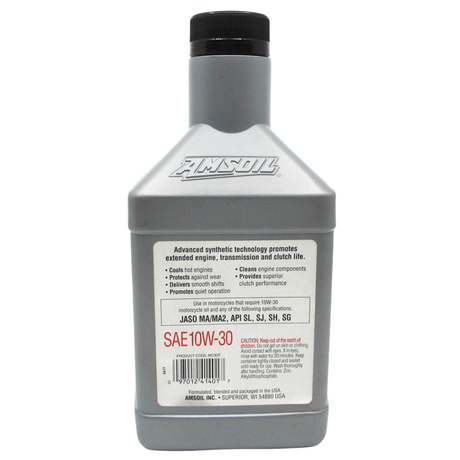 AMSOIL 10W-30 4T Performance Fully Synthetic Engine Oil (MC3)