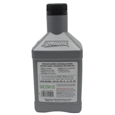AMSOIL 20W-50 4T Performance Fully Synthetic Engine Oil (MC5)