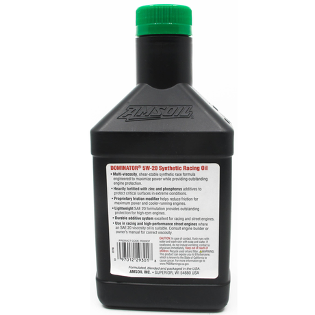 AMSOIL DOMINATOR 5W-20 Fully Synthetic Engine Oil