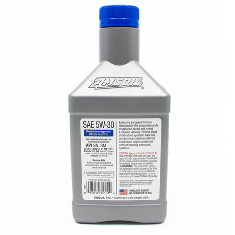 AMSOIL 5W-30 LS European Formula Fully Synthetic Engine Oil (AEL)