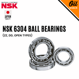 NSK 6304 Ball Bearings | ZZ, DD, OPEN Types